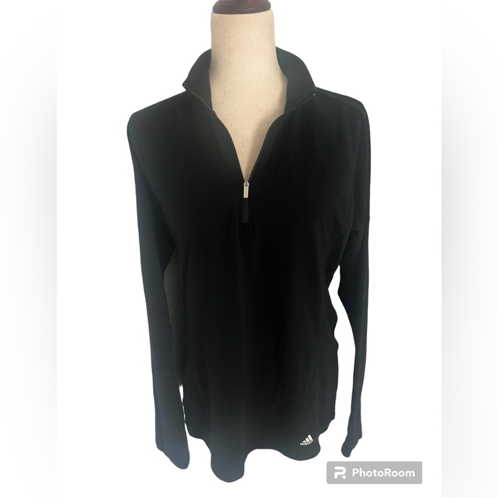 Adidas Black Golf Half‎ Zip long sleeve pull over L